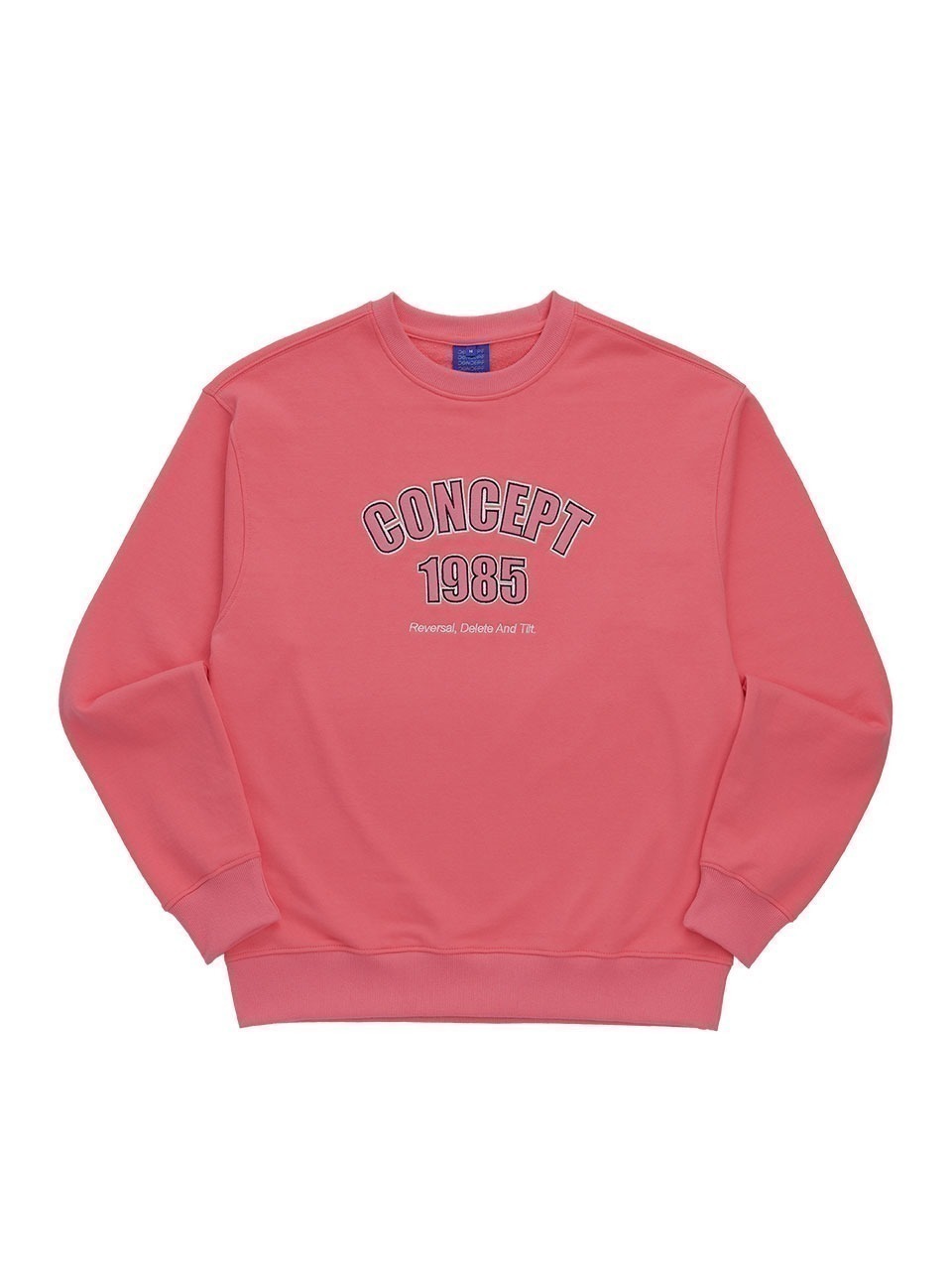 세컨드컨셉 CONCEPT 1985 맨투맨 티셔츠 핑크