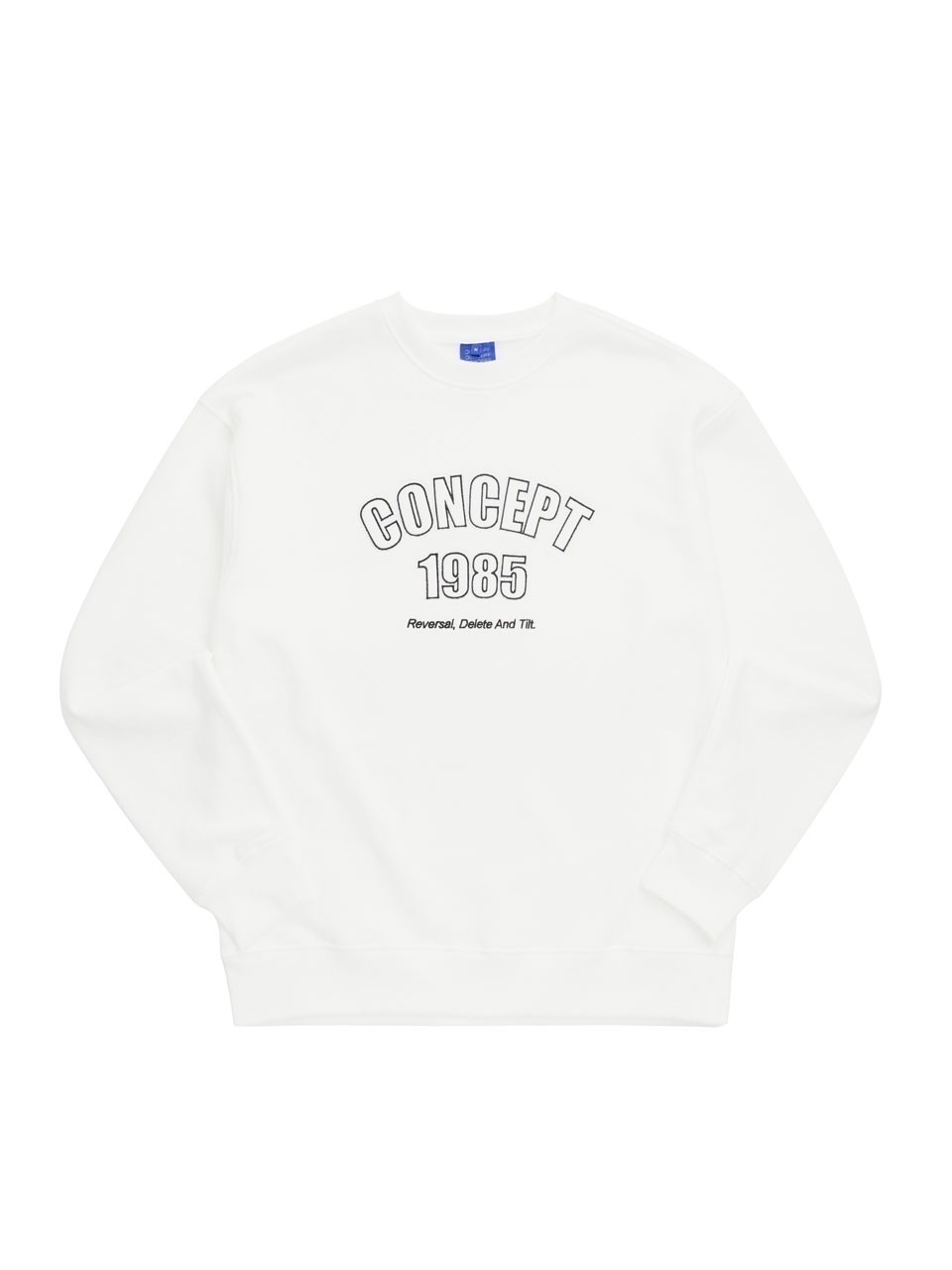 세컨드컨셉 CONCEPT 1985 맨투맨 티셔츠 백아이보리